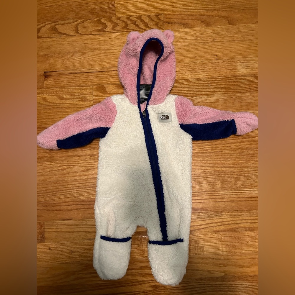 Northface baby bear footed fleece